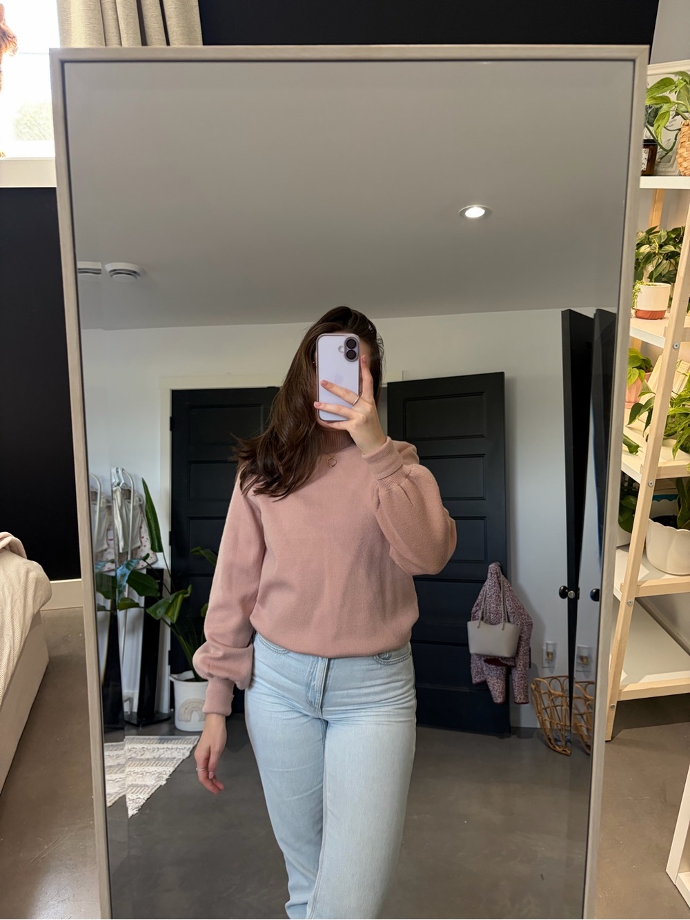 Cozy Rose Crewneck Sweater - Women